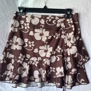 Floral Brown Skirt